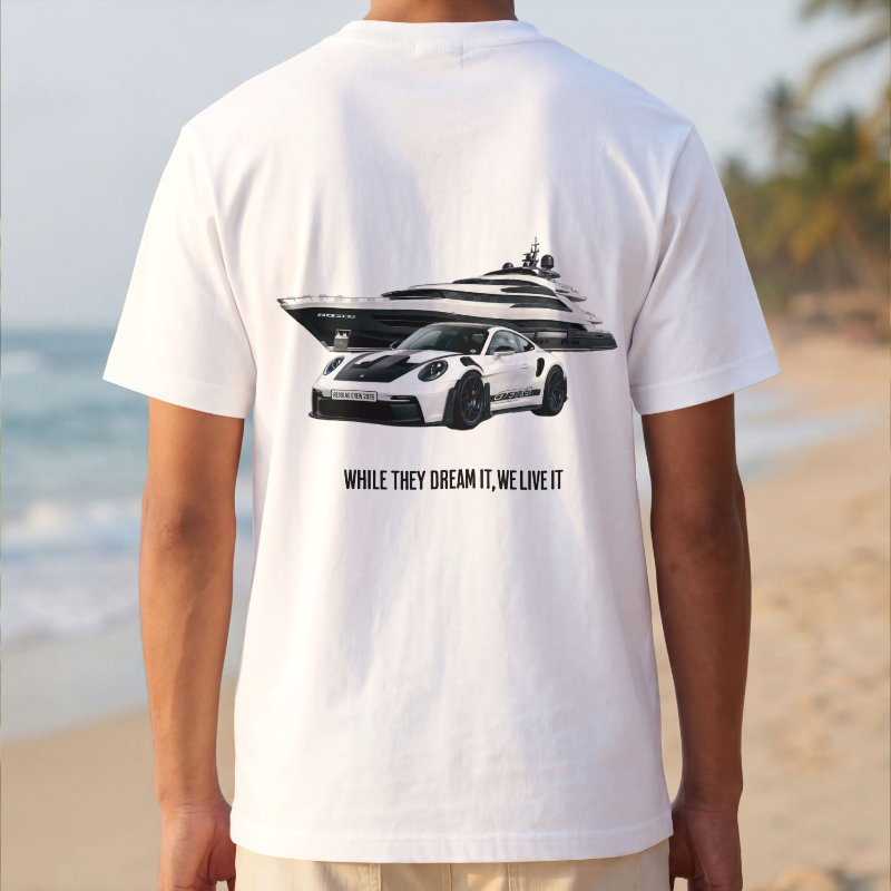 WHITE T-SHIRT – LIVE IT