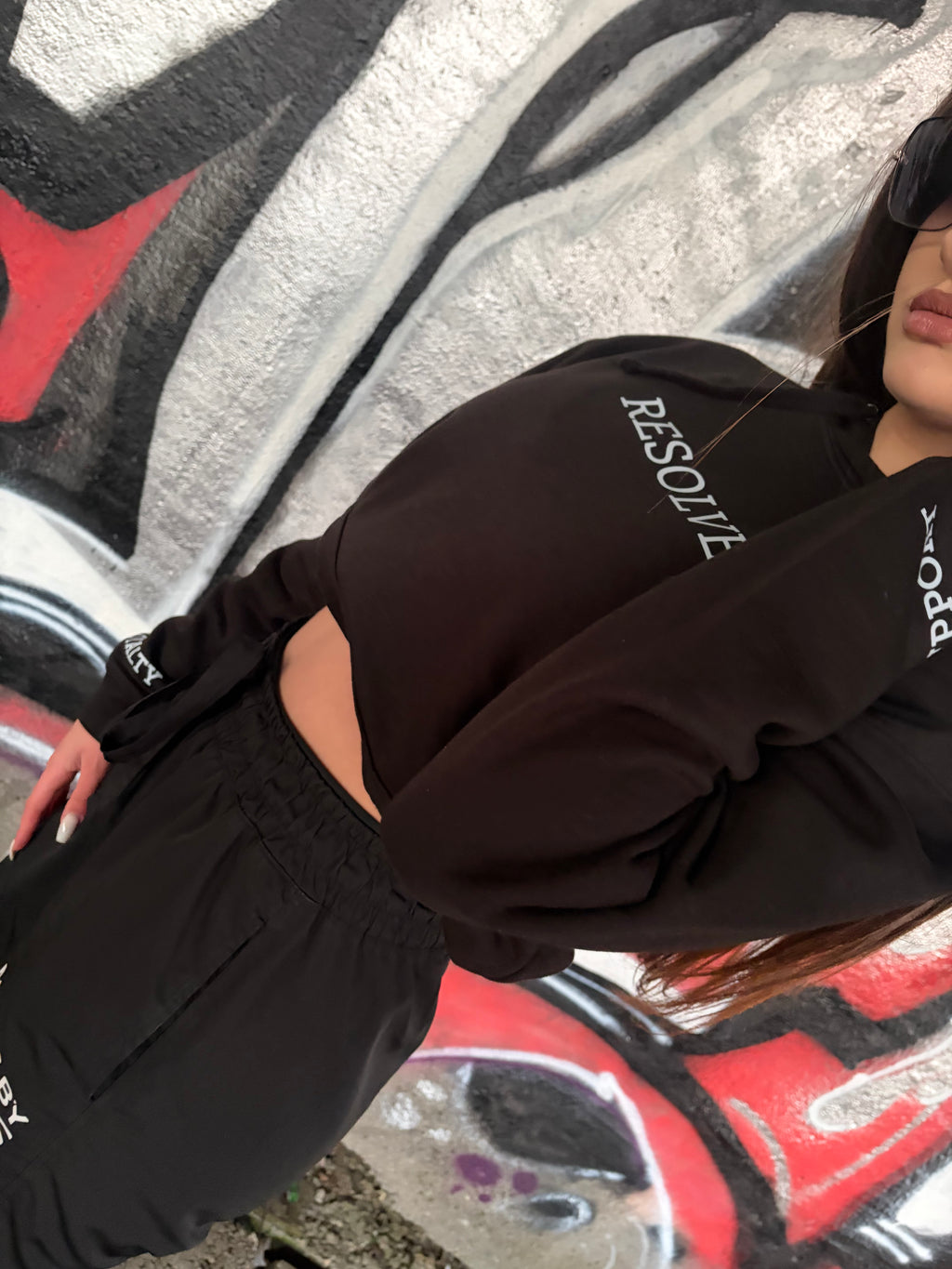 BLACK HOODIE ,,SUPPORT AND LOYALTY"