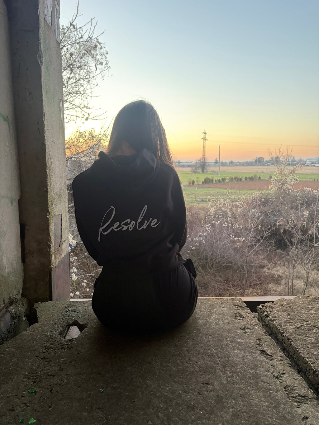 BLACK HOODIE ,,SUPPORT AND LOYALTY"