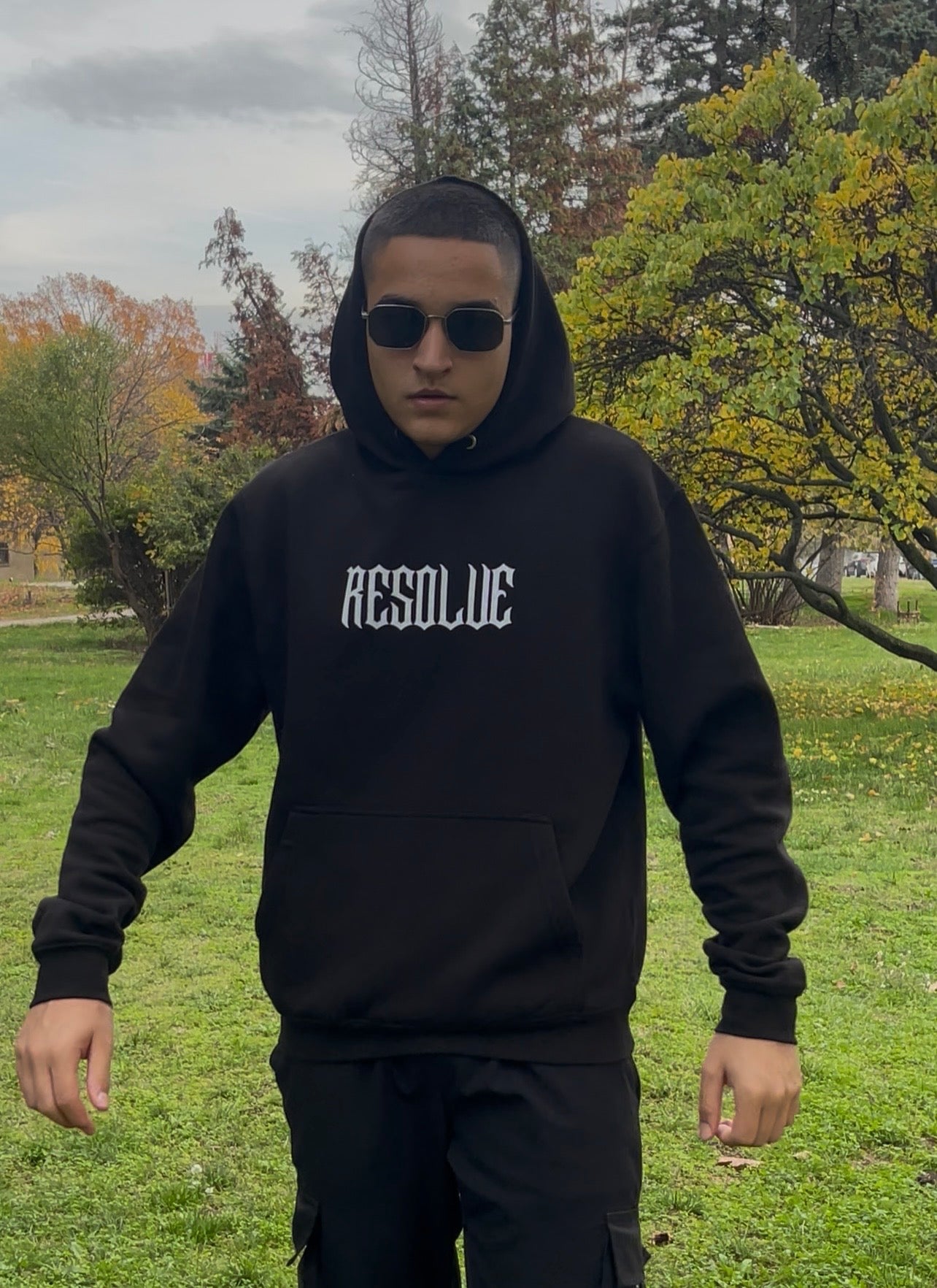 BLACK HOODIE - ,,NO PATH IS IMPOSSIBLE WITH FAITH"