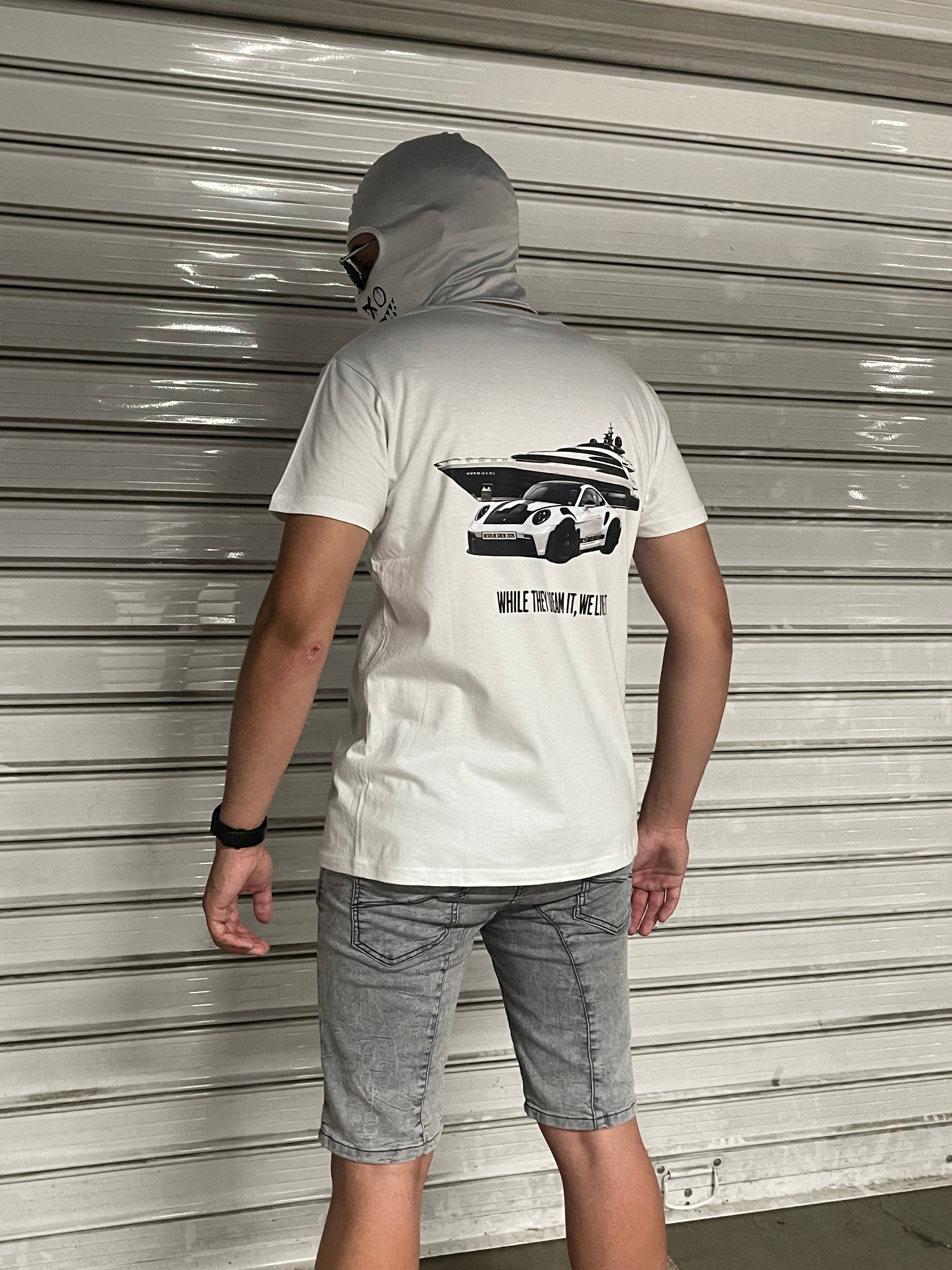 WHITE T-SHIRT – LIVE IT