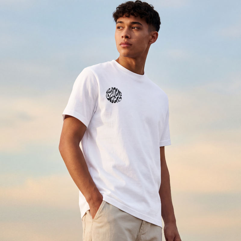 WHITE T-SHIRT – LIVE IT