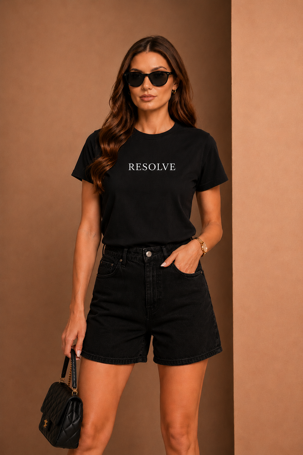 BLACK T-SHIRT RESOLVE